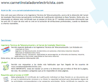 Tablet Screenshot of carnetinstaladorelectricista.com